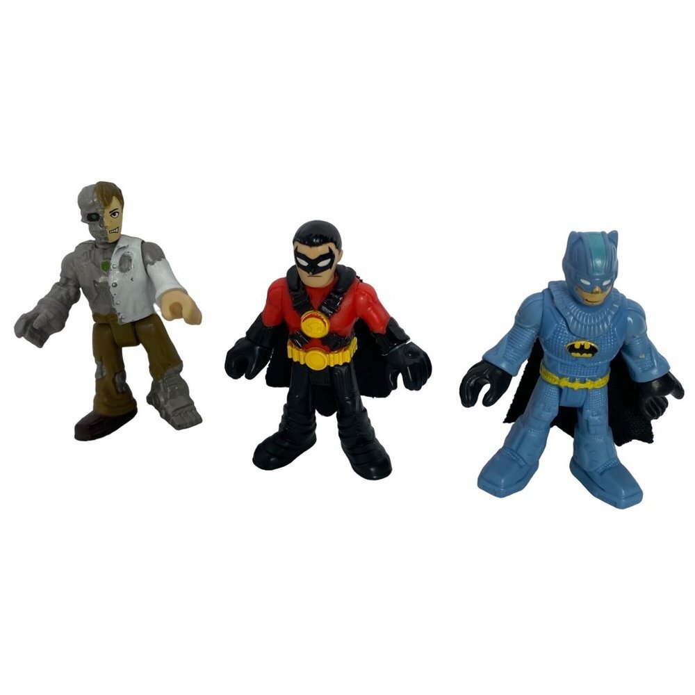 Imaginext DC Super Friends Villain Metallo Blue Mountain Batman Robin Tim Drake